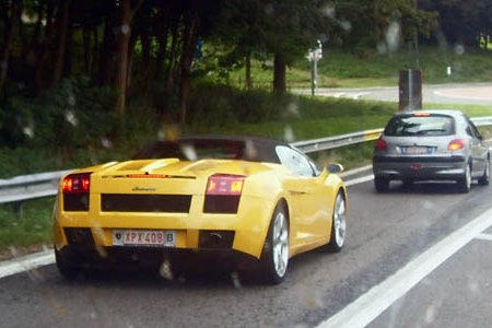 Burn Lamborghini Gallardo Spyder