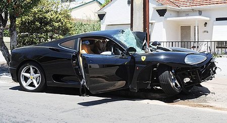 Ferrari 360 Modena Crash