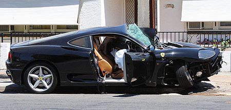 Ferrari 360 Modena Crash