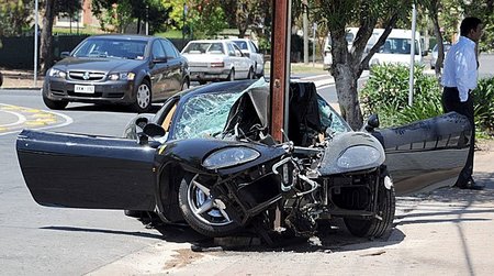 Ferrari 360 Modena Crash