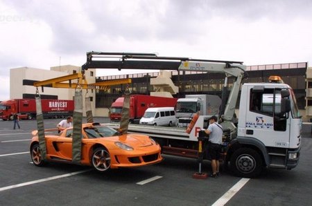 Gemballa Mirage GT crashed