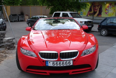 Lithuanian BMW 6-Series Red