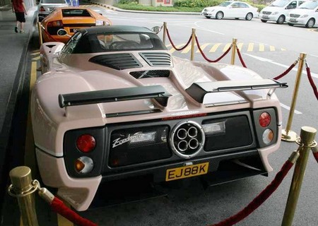 Pink Pagani Zonda S Roadster