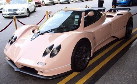 Pink Pagani Zonda S Roadster