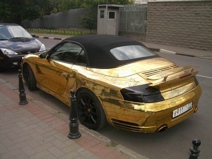 Porsche 911 Gold Plated from Russia