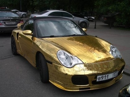 Porsche 911 Gold Plated from Russia